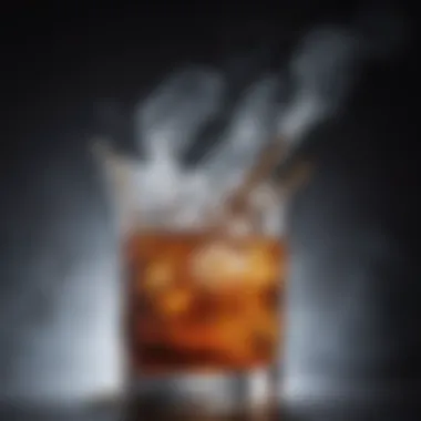 Creative smoky effect in beverage