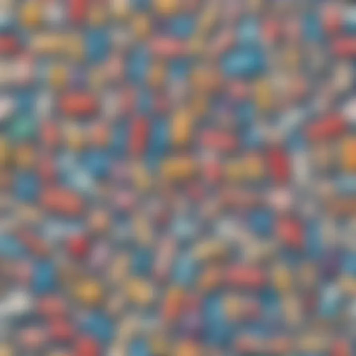 A colorful display of finished custom Band-Aids.