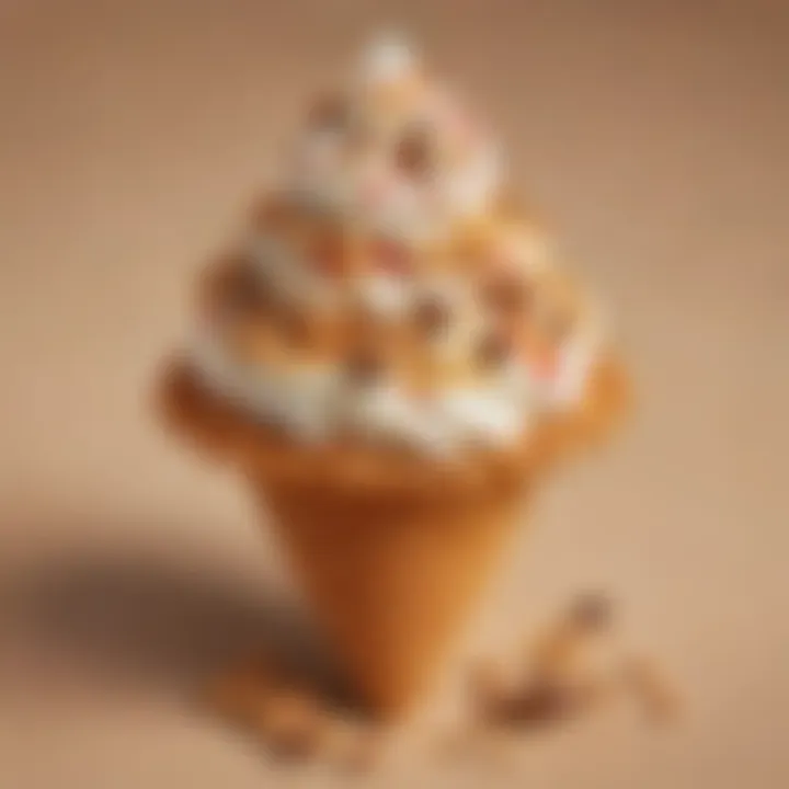 Tempting Dairy Queen Crunch Waffle Cone with Nutty Toppings