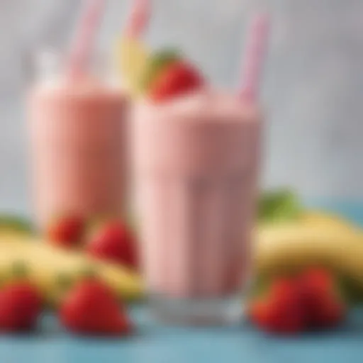 Kid-friendly Strawberry Banana Bliss smoothie