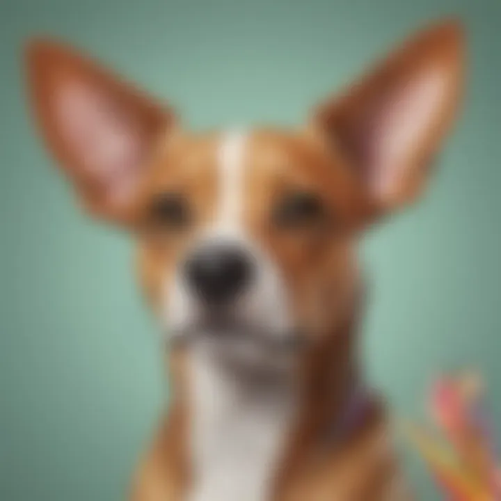 Colorful Cartoon Dog on Gigglyx