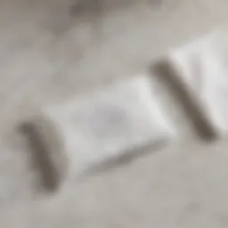 Homemade disinfectant wipes on a marble countertop