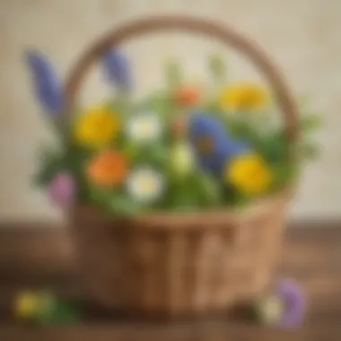Handcrafted Spring Basket Creations DIY Springtime basket