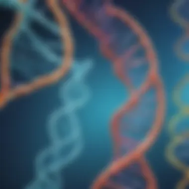 DNA Double Helix in a Scientific Context Captivating DNA double helix in a scientific setting
