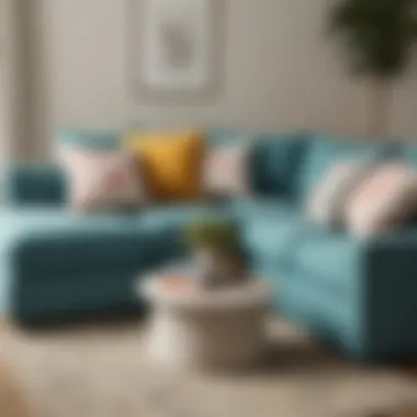 Plush Down-Filled Cushions Plush Down-Filled Cushions of Joybird Haine Sectional