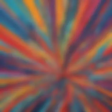 Colorful Abstract Expression Colorful and dynamic abstract composition in hand printing art