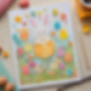 Creative Easter Card Design Handmade Easter cards with stickers