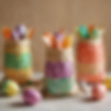 Eco-friendly materials used in crafting Easter egg bags