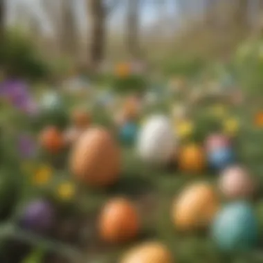 Botanical Garden Egg Hunt Easter Eggs in Botanical Garden