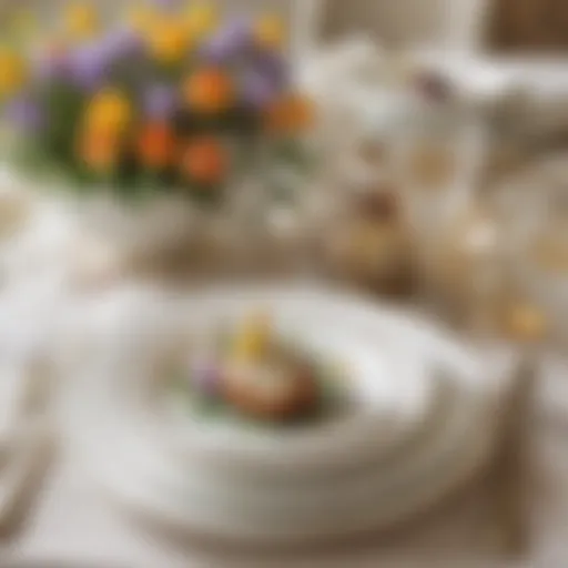 Elegant Easter Table Setting with Floral Theme