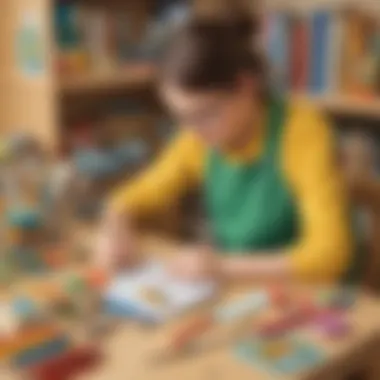 Innovative Eco-Friendly Crafting A variety of eco-friendly craft materials