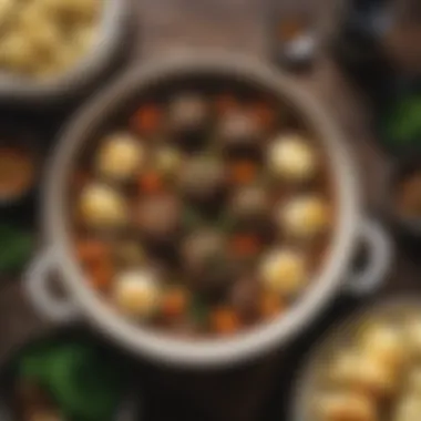 Rich Irish Guinness Beef Stew Accompanied by Herbed Dumplings Irish Guinness Beef Stew with Herbed Dumplings