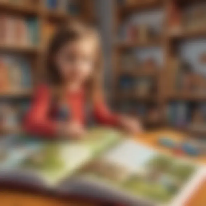 Interactive storybook with flaps and textures