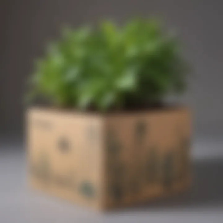 Eco-friendly cardboard box planters