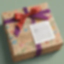 Personalized gift wrapped with a heartfelt note