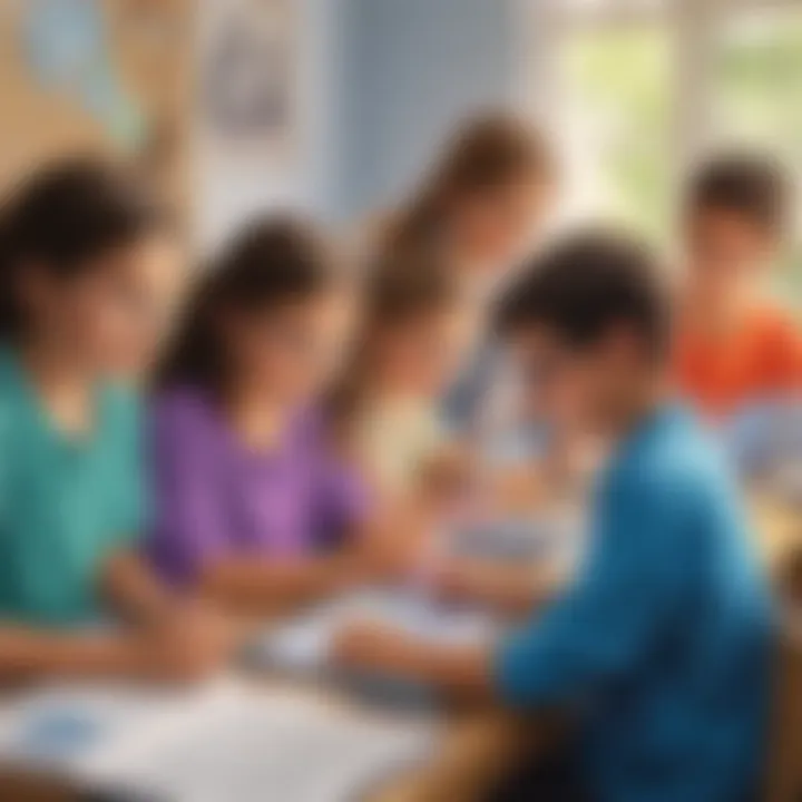 Group of children involved in a technology workshop