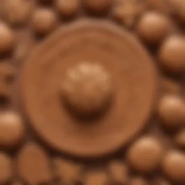 Brown play dough being used in an educational activity, enhancing learning through play.