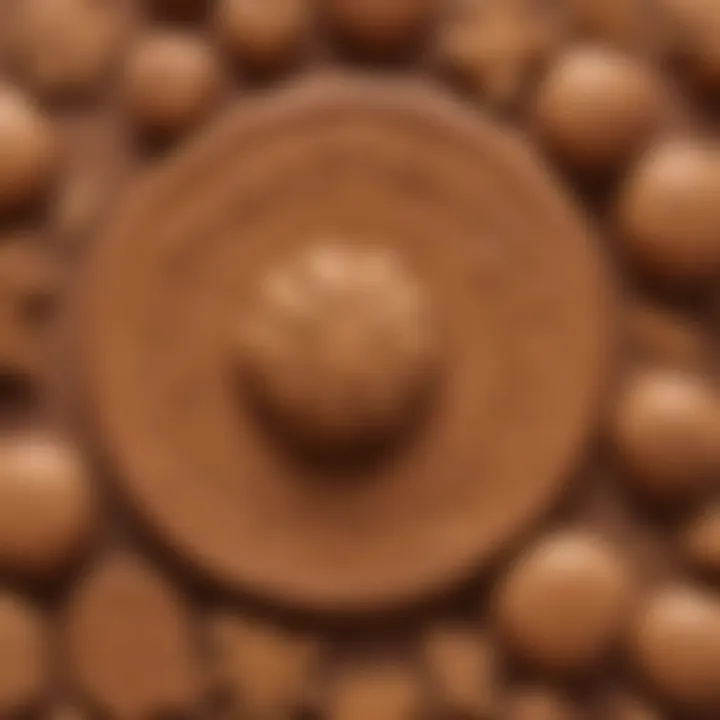 Brown play dough being used in an educational activity, enhancing learning through play.