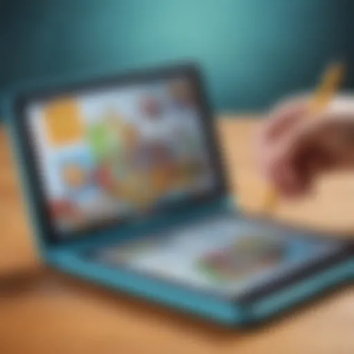 Innovative educational tools on a smartphone screen