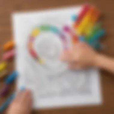 Jelly Bean Prayer Coloring Sheet in Educational Environment Educational setting featuring the Jelly Bean Prayer coloring sheet in use