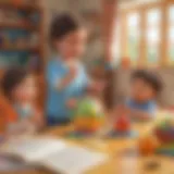 A colorful animated scene from an educational children's show