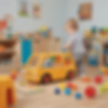 Playful Environments for Motor Skill Growth A playful setting showcasing motor skill development activities
