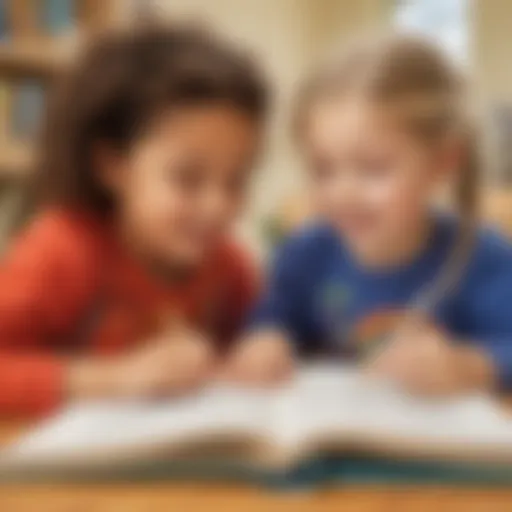 Children engaging in a reading activity