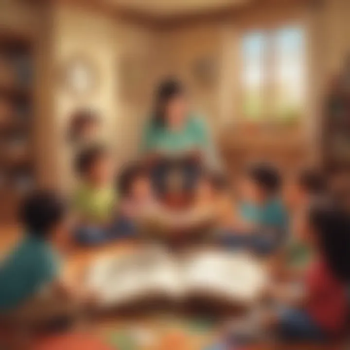 Group of children participating in a storytime session