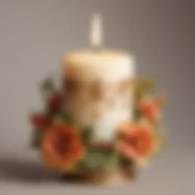 Elegant candle decoration