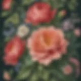 Elegant floral design on personalized greeting card