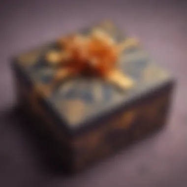 Sophisticated Party Favor Presentation Elegant party favor in a classy box