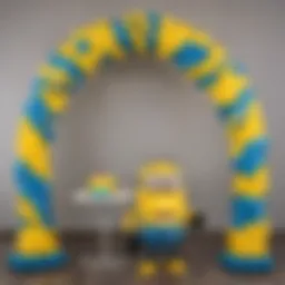 Stunning Minion Balloon Arch