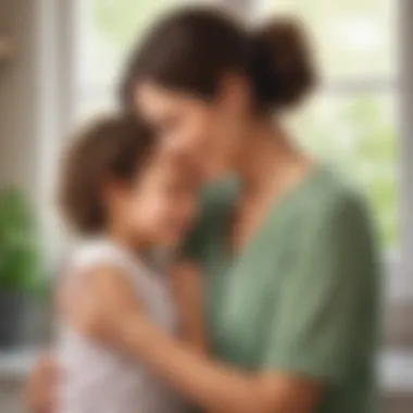 Embracing Mindful Parenting: Heartfelt Conversation Parent and child engaging in a heartfelt conversation