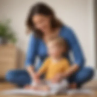 Parent and child playing joyfully without distractions