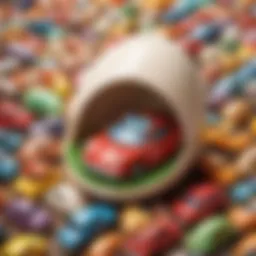 Enchanting Easter Egg Filled with Toy Car