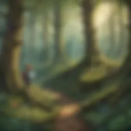 Enchanting tale of a magical forest adventure