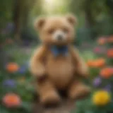 Captivating Teddy Bear in Enchanted Garden