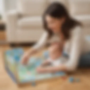 Interactive Games for Bonding and Learning Parent playing interactive games with baby