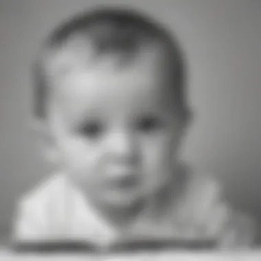 Contrast Visual Stimulation Infant gazing at high-contrast black and white images for visual stimulation