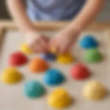 Tactile Sensory Experience with DIY Playdough Sensory Play with Homemade Playdough