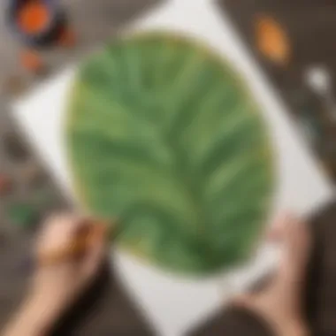 Botanical Art Project: Leaf Painting Adventure Nature-Inspired Leaf Painting Activity