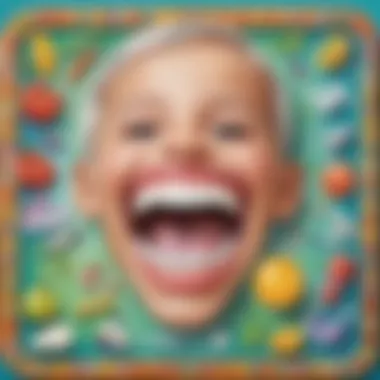 Vibrant Dental Game Board Colorful dental game board for preschoolers