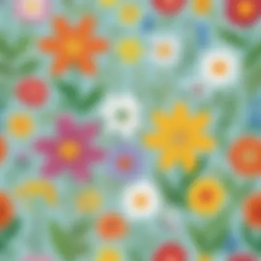 Spring Flower Craft Activities Decorative spring-themed art with flowers