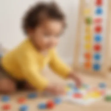 Shape Recognition Fun 2-year-old engaged in a sorting and matching game with shapes