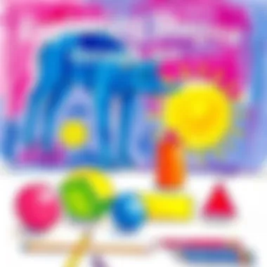 Exploring Shapes through Art Visual representation of shapes using vibrant drawings