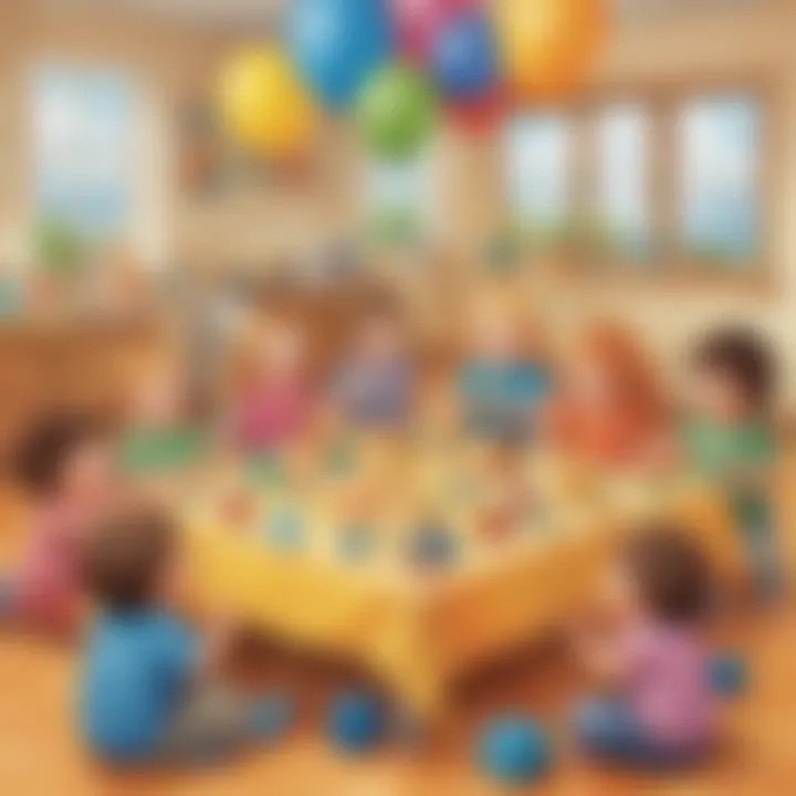 Toddlers enjoying a group activity in a safe environment.