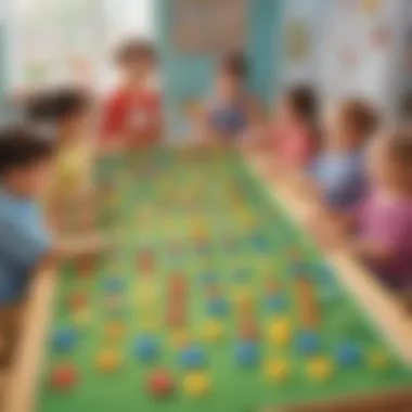 Numeracy Games That Spark Joy First graders playing a math game with vibrant counters