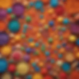 Colorful sensory bins filled with various textures for exploration