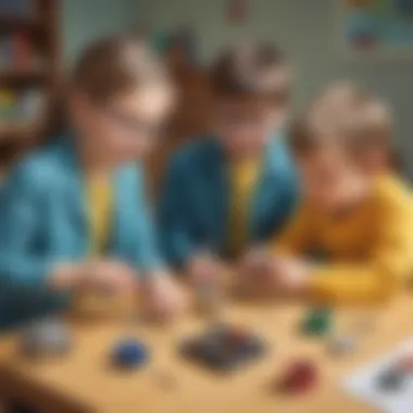 Investigating Magnetism with Play Children playing with magnets and metal objects
