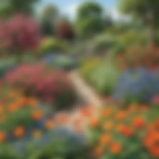 Blooming Flowers in a Garden